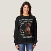 Sweatshirt Dachshund Dit Maman Wiener Papa Weenie Lover Sausa (Devant entier)