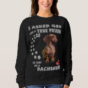 Sweatshirt Dachshund Dit Maman Wiener Papa Weenie Lover Sausa