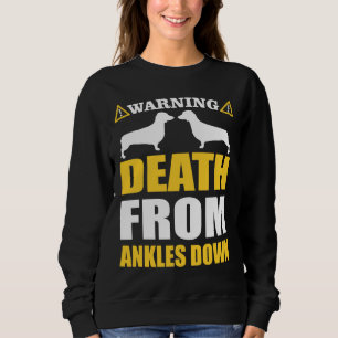 Sweatshirt Dachshund Drôle Avertissement Pour Les Amoureux de