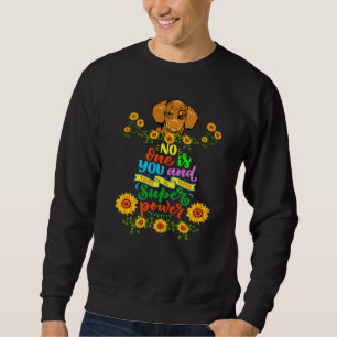 Sweatshirt Dachshund Funny Wiener Chien Animal Personne N'Est