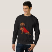 Sweatshirt Dachshund I Love Maman (Devant entier)