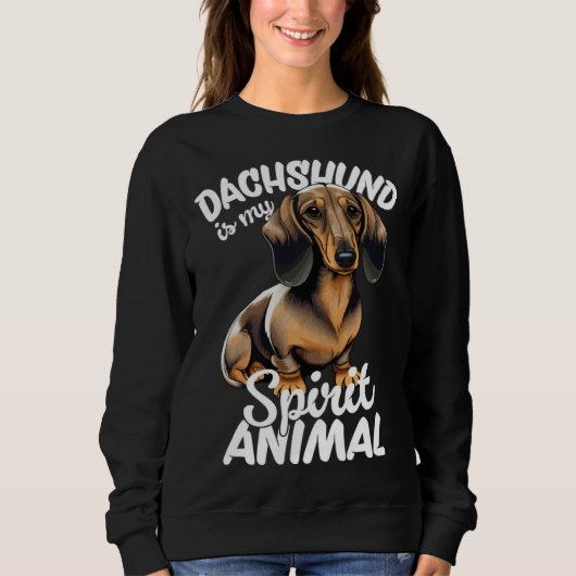 Sweatshirt Dachshund Is My Spirit Animal (Devant)