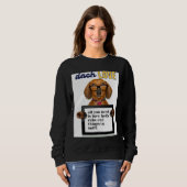 Sweatshirt Dachshund Love 430 (Devant entier)