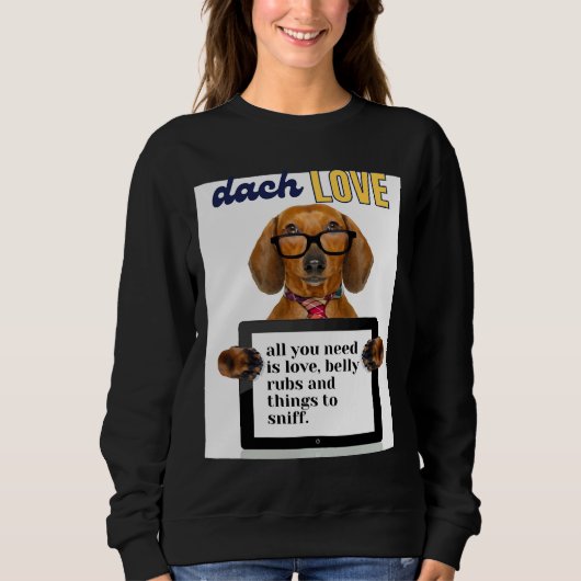 Sweatshirt Dachshund Love 430 (Devant)