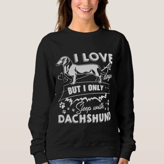 Sweatshirt Dachshund Lover (Devant)