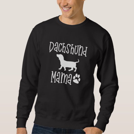 Sweatshirt Dachshund Mama Fier Doxie Chien race Empreinte de  (Devant)