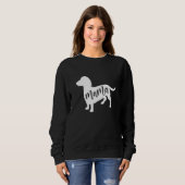 Sweatshirt Dachshund Mama For Teckel sausage hounds Dachshund (Devant entier)