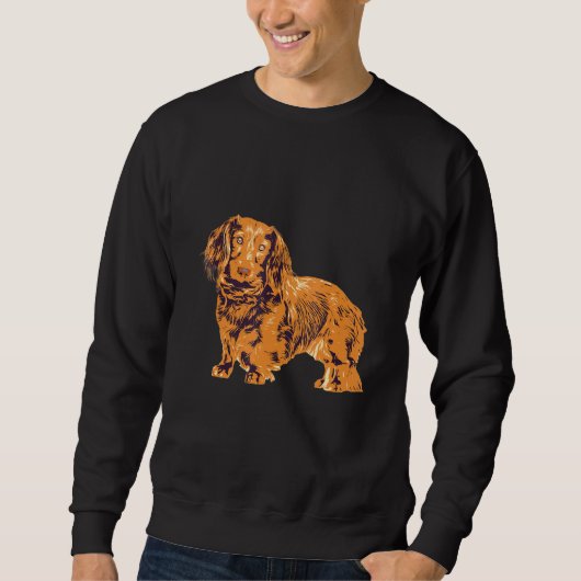 Sweatshirt Dachshund mignon Chien chiot (Devant)