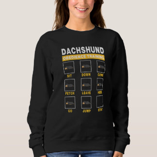 Sweatshirt Dachshund Obedience Training Guide de chien à l'in