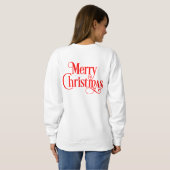 Sweatshirt Dachshund Père Noël (Dos entier)