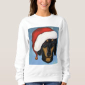 Sweatshirt Dachshund Père Noël (Devant)