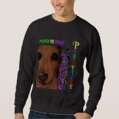 Sweatshirt Dachshund rouge (Devant)