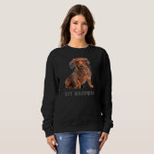 Sweatshirt Dachshund T drôle (Devant entier)