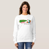Sweatshirt Dachshund Through The Snow Cute Christmas Dog (Devant entier)
