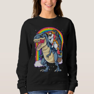 Sweatshirt Dachshund Unicorn équitation Dinosaur T Rex Girls