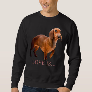 Sweatshirt Dachshund Weiner Chien Maman Papa Doxie Chien Coup