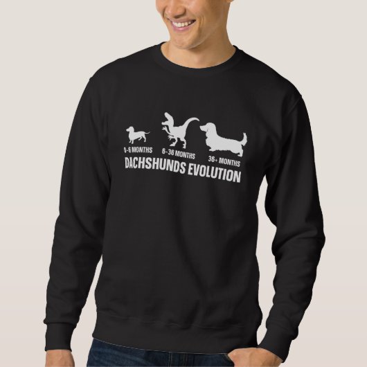 Sweatshirt Dachshunds Evolution for a Dachshund Owner (Devant)