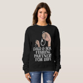 Sweatshirt Dad And Son Fishing Partners  Fishing  Fathers Day (Devant entier)