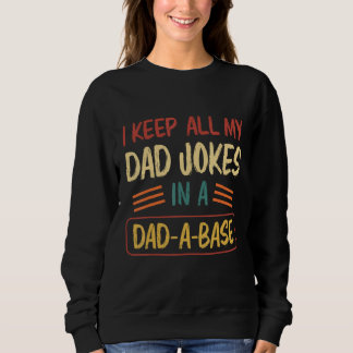 Sweatshirt dad jokes in dad a base vintage for father s day 3