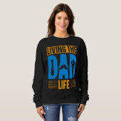 Sweatshirt Dad Life Fathers Day Future Dad First Time Daddy (Devant entier)