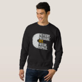 Sweatshirt Dad Measure Cut Swear Handyman Fix Stuff Father's  (Devant entier)