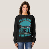 Sweatshirt Dad Of Doctor Of Psychology School Psychologist Gr (Devant entier)