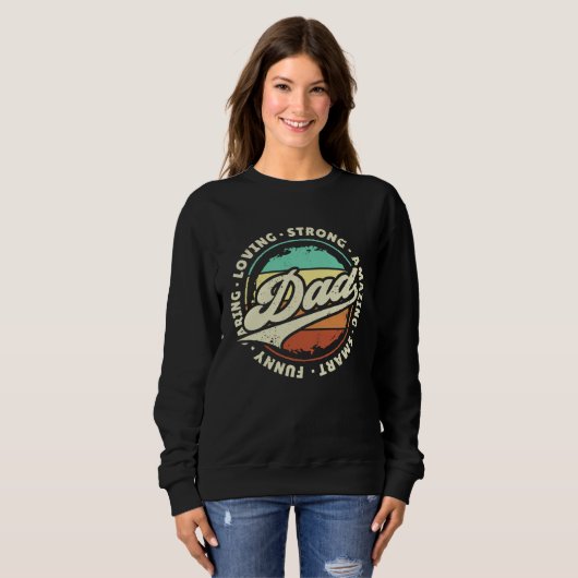Sweatshirt Dad Retro Sunset (Devant entier)