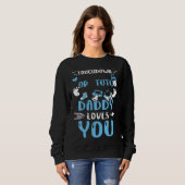 Sweatshirt Dad Touchdown Or Tutu Daddy Loves You  Baby Boy (Devant entier)