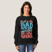 Sweatshirt Dad With His Girl  Daddy Fathers Day (Devant entier)