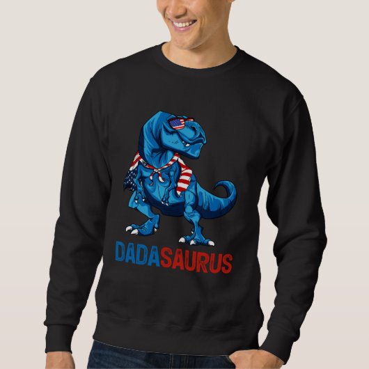Sweatshirt Dadasaurus Rex Dinosaur Dada Saurus Father Day 4th (Devant)