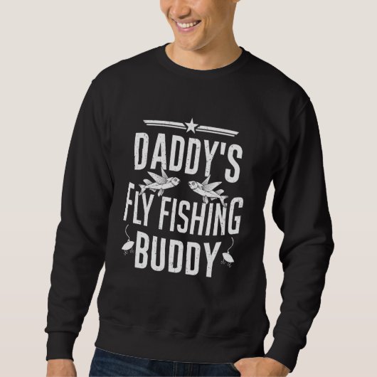 Sweatshirt Daddy Fly Fishing Buddy Kids Fresh water Fly Fishh (Devant)