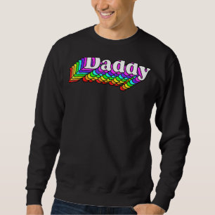 Sweatshirt Daddy Gay Daddy Bear Retro Lgbt Rainbow Lgbtq Prid