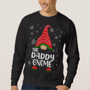 Sweatshirt Daddy Gnome Funny Matching Christmas Family Pa