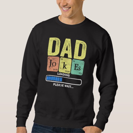 Sweatshirt Daddy Papa plaisante Chargement périodique 2 (Devant)