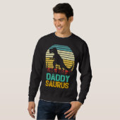 Sweatshirt Daddy Saurus Rex Dinosaur Daddysaurus Da du père (Devant entier)