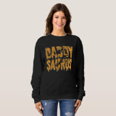 Sweatshirt Daddy Saurus Skeleton Dinosaur Drôle Pères Hallo (Devant entier)