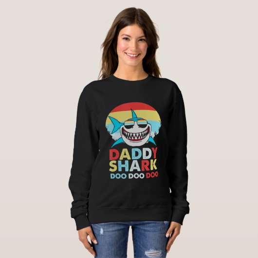 Sweatshirt Daddy Shark Doo Doo Doo (Devant entier)