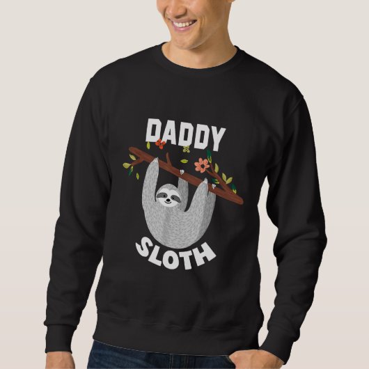 Sweatshirt Daddy Sloth Sur L'Arbre Sloth 107 (Devant)