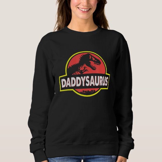 Sweatshirt Daddysaurus Papa Mari Correspondant Dinosaure Dadd (Devant)