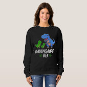 Sweatshirt Daddysaurus Pour Fête des pères Daddy Dinosaur (Devant entier)