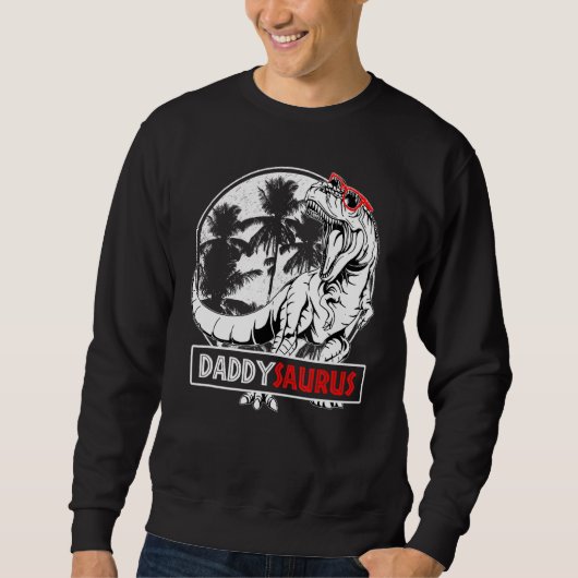 Sweatshirt Daddysaurus Rex Dinosaur Daddy Saurus Fête des pèr (Devant)