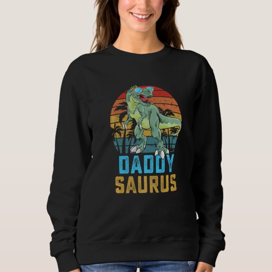 Sweatshirt Daddysaurus T Rex Dinosaur Daddy Saurus Famille Ma (Devant)