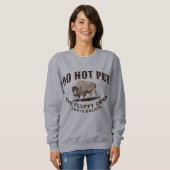 Sweatshirt Dakota du Sud Ne caressez pas les vaches duveteuse (Devant entier)