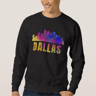 Sweatshirt Dallas Skyline Texas City Town TX USA State Americ