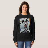 Sweatshirt Dalmatian dog artwork puppy (Devant entier)