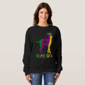Sweatshirt Dalmatian Dog Lover Mardi Gras Carnival Jester Pre (Devant entier)