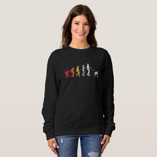 Sweatshirt Dalmatian Evolution Retro (Devant entier)