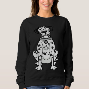 Sweatshirt Dalmatien Chien Noir Blanc Chuchoteur d'Animaux