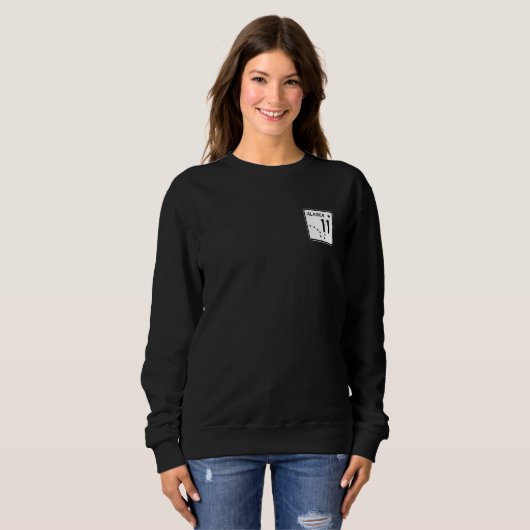 SWEATSHIRT DALTON HIGHWAY ALASKA ROUTE 11 ROAD SIGN ALASKAN H (Devant entier)