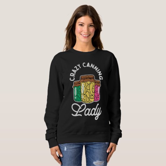 Sweatshirt Dame Crazy Canning (Devant entier)